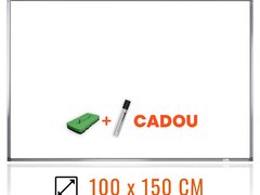 Tabla magnetica alba 100×150 cm, premium, VISUAL